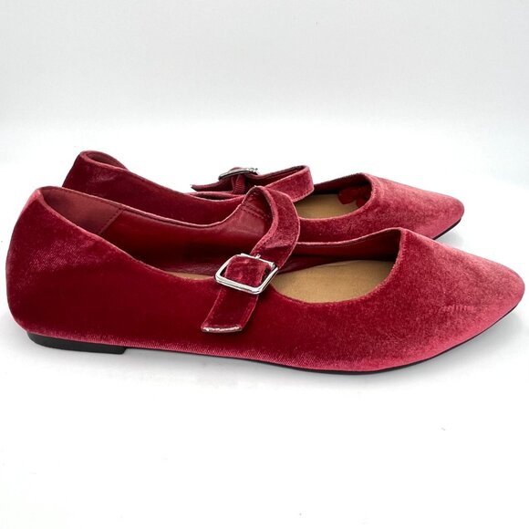 Torrid Berry Pink/Red Mary Jane Flats - Size 8WW - Picture 4 of 9